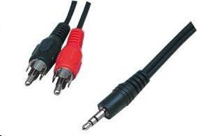 Cable 3,5mm Jack Male - 2 RCA Male - 20m