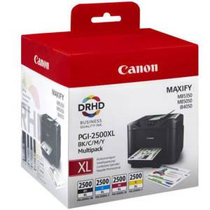 Cartouche Canon PGI-2500 XL - Multipack BK C M Y - 9254B001