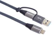 Cable USB C Male / USB C Male - 1m - USB 3.2 Gen 2 - 20 Gbps