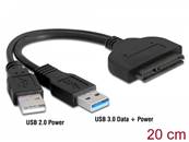 Adaptateur USB3.0 / USB 2.0 - Sata - DELOCK - 61883