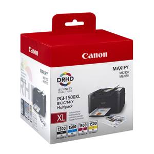 Cartouche Canon PGI-1500 XL - Multipack BK C M Y - 9182B010