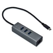 HUB USB-C - 3 PORTS - ITEC - Avec RJ45 Ethernet