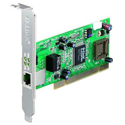Carte Réseau Filaire PCI - D-LINK - 10/100/1000 Mbps - DGE-528T