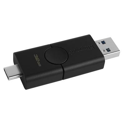 Clé Mémoire KINGSTON DataTraveler Duo - 32Go - USB 3.2 Type A et Type C