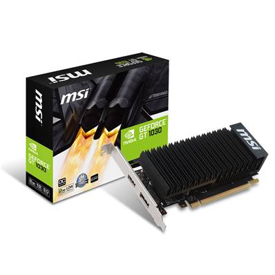 PCI-E16X , MSI , Nvidia GEFORCE GT1030 - 2Go - Low Profile - OC