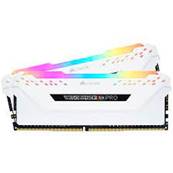 DDR4 - CORSAIR - 16Go - 3600MHz - RGB PRO Series 2 x 8Go - WHITE