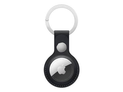 Apple Porte-Clés en cuir AirTag - Acier Inoxydable - Cuir - Noir Minuit