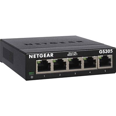 Switch - NETGEAR - 5 Ports - GS305-300PES - 10/100/1000Mbits