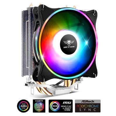 Ventilateur CPU - SPIRIT OF GAMER - AIRCOOLR RGB - SOG-VR120RGB
