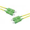 Cable Fibre Optique - Duplex OS2 - SC-APC/SC-APC - 1m - Jaune