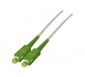 Cable Fibre Optique - Simplex OS2 - SC-APC/SC-APC - 2m - Blanc