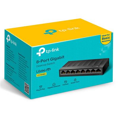 Switch - TP-LINK - 8 Ports - LS1008G - 10/100/1000Mbits - Gigabits