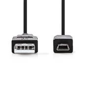 Cable USB 2.0 - USB A / USB MINI B - Longeur 2M - CCGP60300BK20