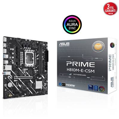 Carte Mère ASUS PRIME H810M-E CSM DDR5 - Socket 1851 - pour CPU Intel 15ème Génération