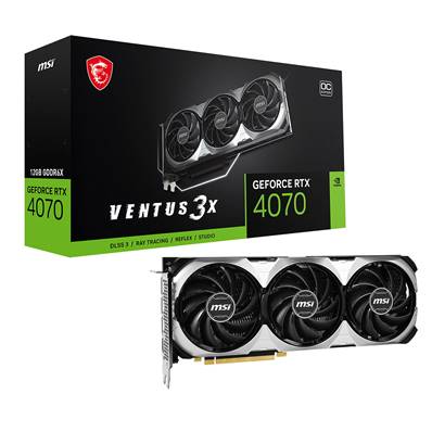 PCI-E16X , MSI , Nvidia GEFORCE RTX4070 - 12Go - VENTUS 3X OC