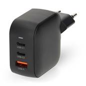 Chargeur Secteur - 2xUSB-C et 1xUSB-A (70W) - Nedis - WGCHA70WBK