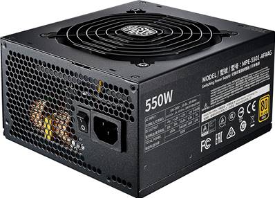 Alimentation - COOLER MASTER - MWE 550W - 80 PLUS Gold
