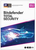 Antivirus Bitdefender Total Security - 10 Utilisateurs - 1 an