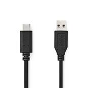 Cable USB-C Male vers USB-A Male - 1M