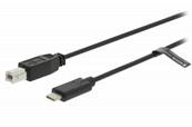 Cable USB 2.0 - Type B/C - Longeur 2M - Imprimante - VLCP60650B20