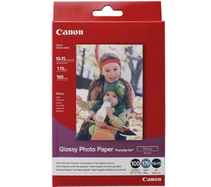 Papier Canon - GP-501 - Papier Photo Glacé - 100 feuilles - Format 10x15