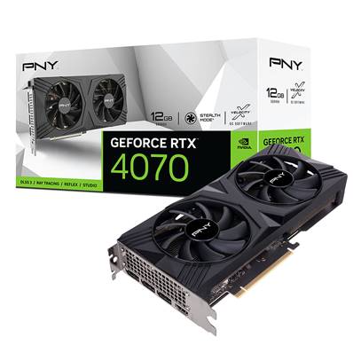 PCI-E16X , PNY , Nvidia GEFORCE RTX4070 - 12Go - VERTO