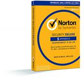 Antivirus - Symantec Norton Security Deluxe - Licence 1 an - 5 Utilisateurs