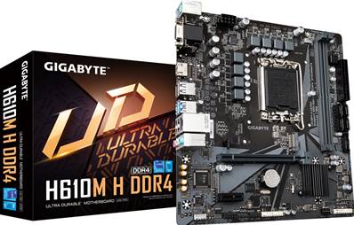 Carte Mère GIGABYTE H610M-H DDR4 - Socket 1700 - pour CPU Intel 12ème Génération