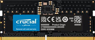 DDR5 - CRUCIAL - 8Go - 4800 MHz - 1.2V