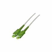 Cable Fibre Optique - Simplex OS2 - SC-APC/SC-APC - 15m - Blanc