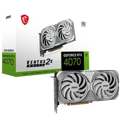 PCI-E16X , MSI , Nvidia GEFORCE RTX4070 - 12Go - VENTUS WHITE 2X OC