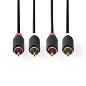 Cable Audio 2 RCA vers 2 RCA - Male / Male - 3.0m