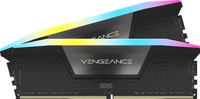 DDR5 - CORSAIR - 32Go ( 2 x 16Go ) - 5600MHz - VENGEANCE RGB - NOIR
