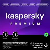 Antivirus - Kaspersky - Premium 2023 - 1 Utilisateur - 1 an