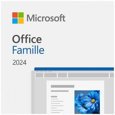 Microsoft Office Famille 2024 - Licence perpétuelle - 1 Utilisateur