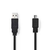 Cable USB-A Male vers USB Micro-B - 1.0 m - USB 2.0 - CCGP60505BK10