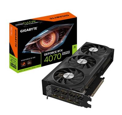 PCI-E16X , GIGABYTE , Nvidia GEFORCE RTX4070 Super - 12Go - WINDFORCE OC