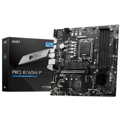 Carte Mère MSI PRO B760M-P DDR5 - Socket 1700 - CPU Intel 13ème Génération