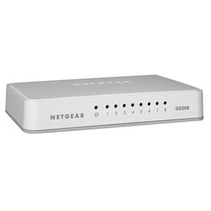 Switch - NETGEAR - 8 Ports - GS-208-100PES - 10/100/1000Mbits - Gigabits