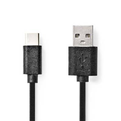 Cable USB 2.0 type C - 1.00m - NEDIS - CCGP60600BK10