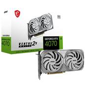 PCI-E16X , MSI , Nvidia GEFORCE RTX4070 - 12Go - VENTUS WHITE 2X OC