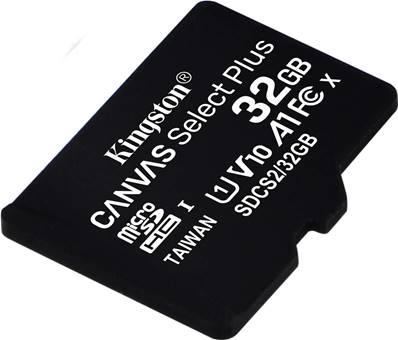 Mémoire Micro SDCard HC - Kingston - 32 Go - Class 10 - Canvas