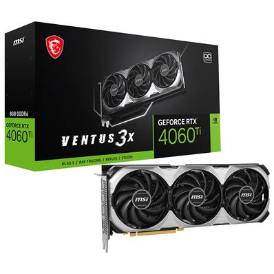 PCI-E16X , MSI , Nvidia GEFORCE RTX4060Ti - 8Go - VENTUS 3X OC