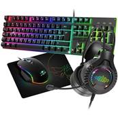 Pack Périphérique - Clavier avec fil + Souris avec fil + Casque + Tapis