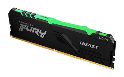 DDR4 - KINGSTON - 32Go ( 2 x 16Go ) - 3200MHz - FURY Beast RGB