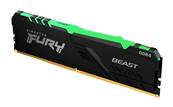 DDR4 - KINGSTON - 32Go ( 2 x 16Go ) - 3200MHz - FURY Beast RGB