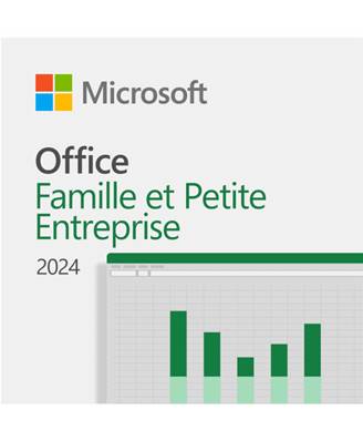 Microsoft Office Famille et Petite Entreprise 2024 - Licence 1 Utilisateur - Licence Numérique