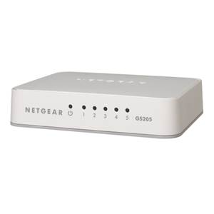 Switch - NETGEAR - 5 Ports - GS-205-100PES - 10/100/1000Mbits - Gigabits