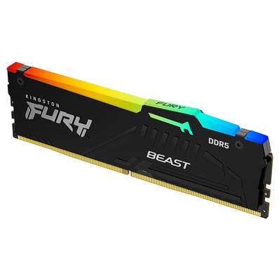 DDR5 - KINGSTON - 16Go - 5200MHz - FURY Beast RGB