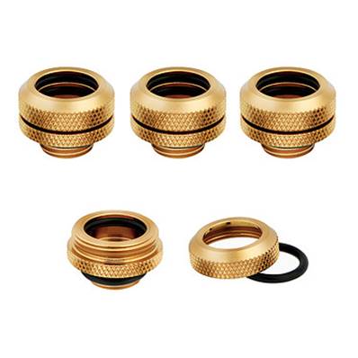 Pack de 4 Embouts 12mm - CORSAIR - Hydro X Series XF - Or ( Gold ) - ( CX-9052002-WW )
